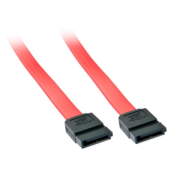 33324 cable de SATA 0,5 m Negro, Rojo