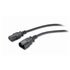 PWR Cord C13 - C14, 0.6 m Negro 0,61 m C13 acoplador C14 acoplador