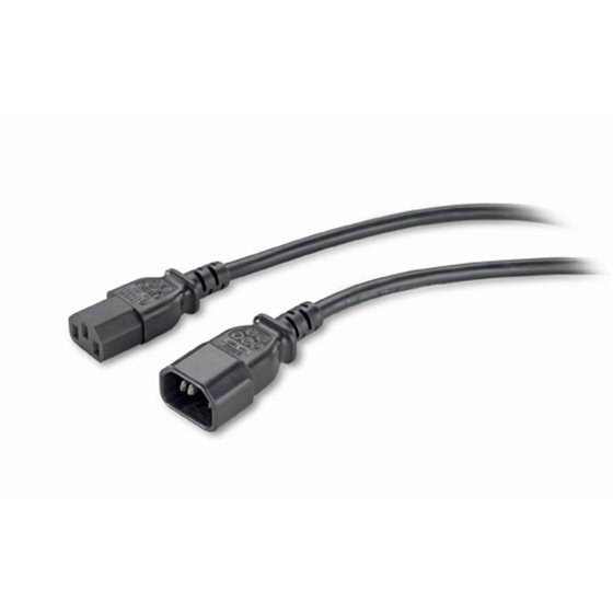 PWR Cord C13 - C14, 0.6 m Negro 0,61 m C13 acoplador C14 acoplador