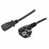 Cable de 2m de Alimentación para Ordenador, 18AWG, EU Schuko a C13, 10A 250V, Negro, Cable de Repuesto, Cable de Corriente para 
