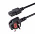 Cable de 3m de Alimentación de Ordenador, 18AWG, BS 1363 a C13, 10A 250V, Cable de Alimentación de Repuesto, Cable de TV/Monitor