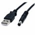Cable Adaptador 2m USB A Macho a Conector Coaxial Barrel Alimentación Corriente Tipo M 5,5mm 5V DC