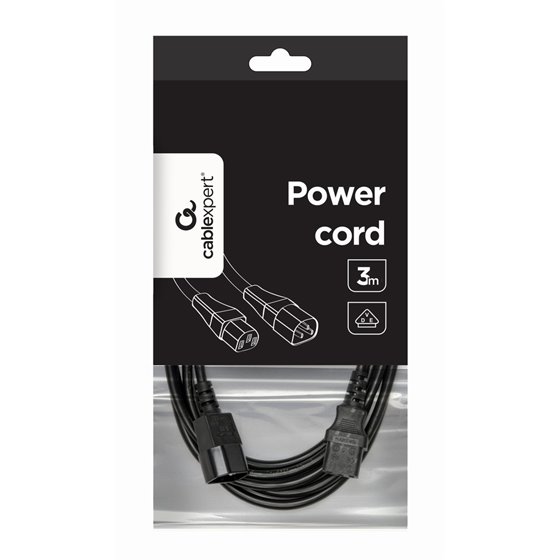 PC-189-VDE-3M cable de transmisión Negro C14 acoplador