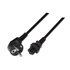 A132-0172 cable de transmisión Negro 1,5 m CEE7/7 C5 acoplador