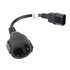 CA-C14E-10CC-0018-BK cable de transmisión Negro 0,18 m C14 acoplador