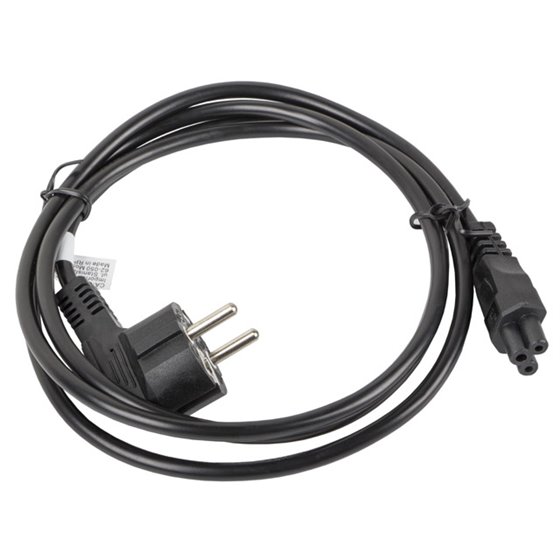 CA-C5CA-11CC-0018-BK cable de transmisión Negro 1,8 m CEE7/7 C5 acoplador