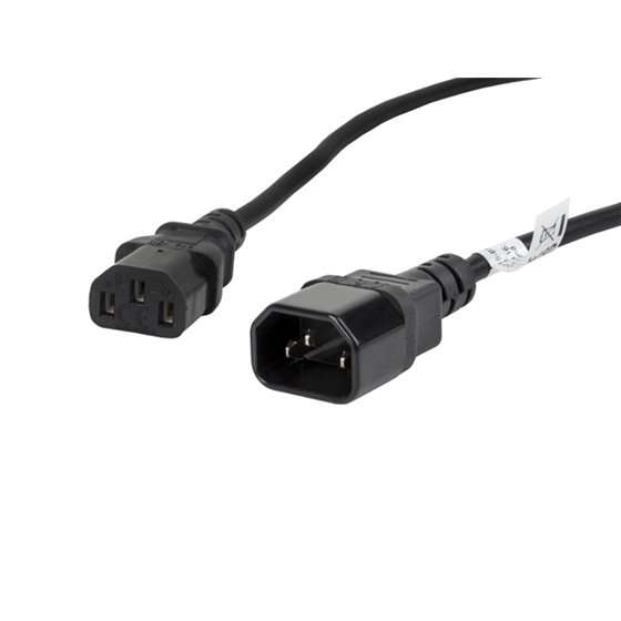 CA-C13E-11CC-0018-BK cable de transmisión Negro 1,8 m C13 acoplador C14 acoplador