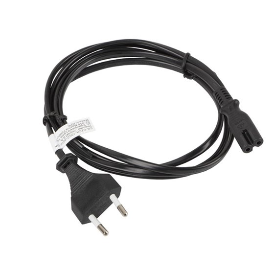 CA-C7CA-10CC-0018-BK cable de transmisión Negro 1,8 m C7 acoplador CEE7/16