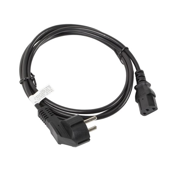 CA-C13C-10CC-0018-BK cable de transmisión Negro 1,8 m C13 acoplador CEE7/7