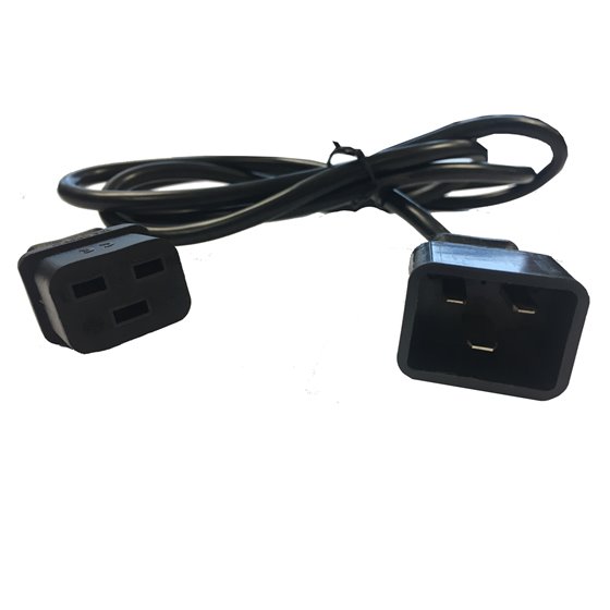 CABLE SALIDA IEC ALIMEN C20/C19 1.8m 16A