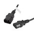CA-C13E-10CC-0018-BK cable de transmisión Negro 1,8 m C13 acoplador C14 acoplador