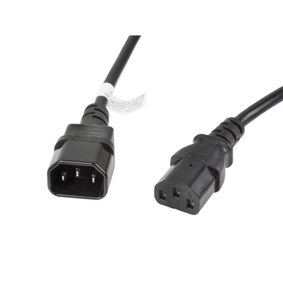 CA-C13E-11CC-0030-BK cable de transmisión Negro 3 m C13 acoplador C14 acoplador