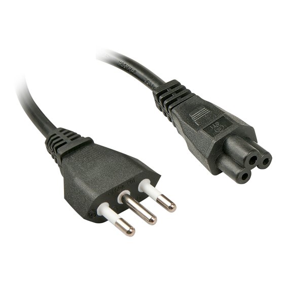 2m, CEI23-16-VII - IEC 320 C5 Negro C5 acoplador