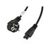 CA-C5CA-11CC-003-BK cable de transmisión Negro 3 m C5 acoplador CEE7/7