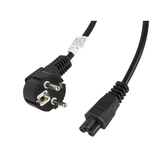 CA-C5CA-11CC-003-BK cable de transmisión Negro 3 m C5 acoplador CEE7/7