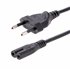 Cable de 2m de Alimentación para Ordenador Portátil o Impresora , UE a C7, 2,5A 250V, 18AWG, Cable de Repuesto para Portátil, Ca