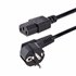 Cable de 3m (10 pies) de Alimentación para Ordenador, 18AWG, UE Schuko a C13, 250V 10A, Cable de Corriente, Cable de Fuente de A