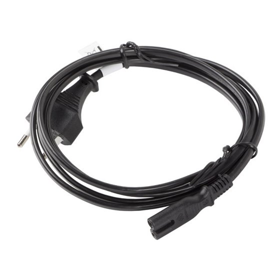 CA-C7CA-11CC-0030-BK cable de transmisión Negro 3 m CEE7/16 C7 acoplador