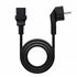 Cable Alimentación CPU, CEE7/M-C13/H, Negro, 2 m