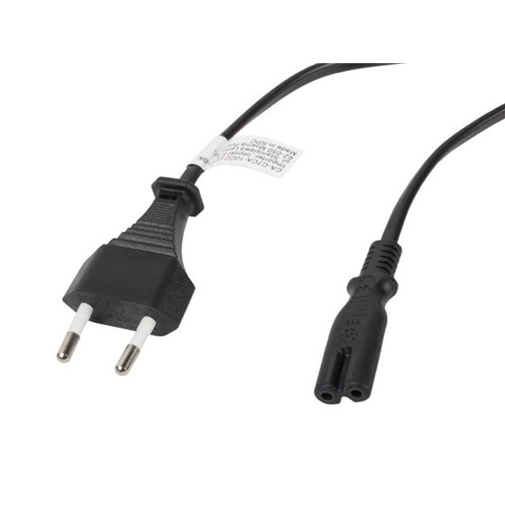 CA-C7CA-10CC-0030-BK cable de transmisión Negro 3 m C7 acoplador CEE7/16