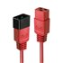 30123 cable de transmisión Rojo 1 m C19 acoplador C20 acoplador