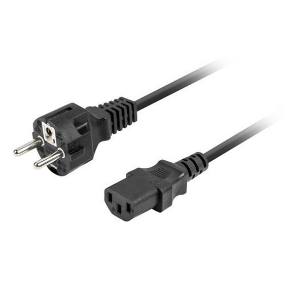 CA-C13C-14CC-0018-BK cable de transmisión Negro 1,8 m C13 acoplador CEE7/7