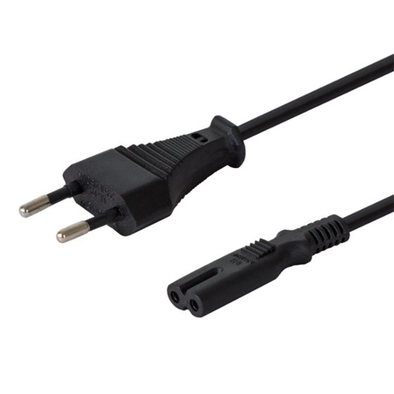 CL-105 cable de transmisión Negro 3 m IEC Type E (3.4 mm, 3.1 mm) IEC C7