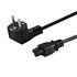CL-67 cable de transmisión Negro 1,2 m IEC Type C (3.8 mm, 1.1 mm) CEE7/7