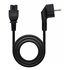 Cable de Alimentación Trébol, CEE7 acodado/M-C5/H, Negro, 2 m