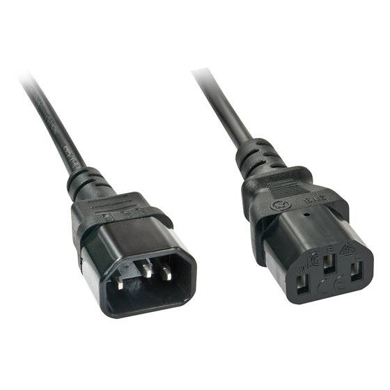 30332 cable de transmisión Negro 3 m C13 acoplador C14 acoplador