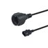 112106 cable de transmisión Negro 0,25 m IEC C14 CEE7/3