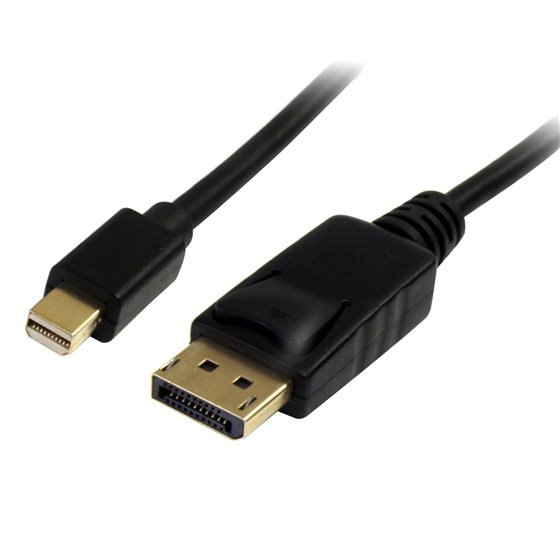 Cable de 2m Mini DisplayPort a DisplayPort 1.2 - Cable Adaptador Mini DisplayPort a DisplayPort 4K x 2K UHD - Cable para Monitor