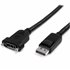 Cable de 91cm DisplayPort de Montaje en Panel - 4K x 2K - Cable DisplayPort 1.2 de Extensión de Vídeo Macho a Hembra - Cable par