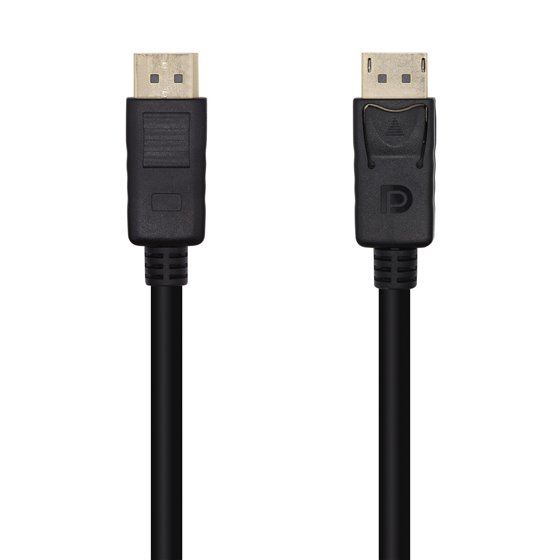 Cable DisplayPort V1.2 4K@60Hz, DP/M-DP/M, Negro, 1.0m
