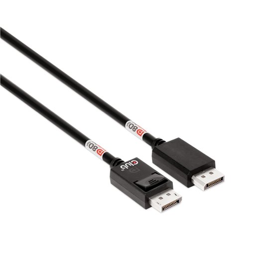 DisplayPort™ 2.1 Cable certificado VESA DP80 bidireccional 4K240Hz, 8K60Hz u 10K60Hz M/M 1.6m/5.25ft