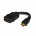 Adaptador de 12,5cm Mini HDMI a HDMI - HDMI de Alta Velocidad 4K - Convertidor 4K 30Hz Ultra HD - HDMI 1.4 - Conectores Chapados