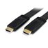 Cable HDMI de alta velocidad con Ethernet 5m Plano - 2x HDMI Macho - Ultra HD 4k x 2k - Negro