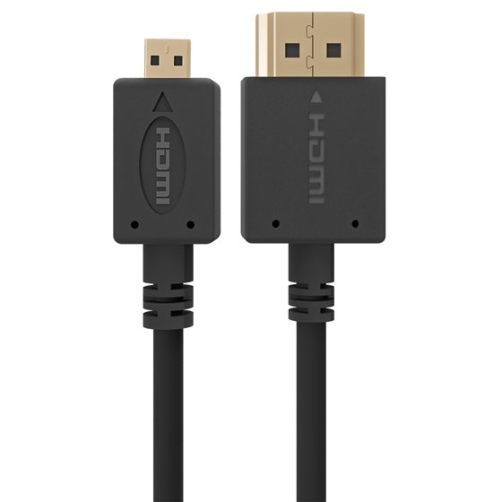 3m HDMI-M/micro HDMI-M cable HDMI HDMI tipo A (Estándar) HDMI tipo D (Micro) Negro