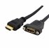 Cable Adaptador de 0,9m HDMI Hembra a Macho, Cable HDMI de Alta Velocidad 4K de Montaje en Panel, HDMI UHD 4K 30Hz, Ancho de Ban
