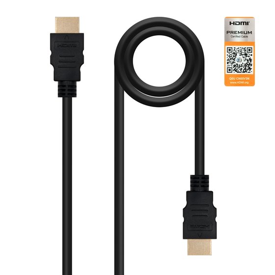 HDMI V2.0, 2m cable HDMI HDMI tipo A (Estándar) Negro