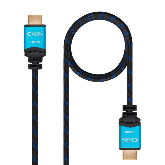Cable HDMI V2.0 4K@60GHz 18 Gbps A/M-A/M, negro, 1.5 m.