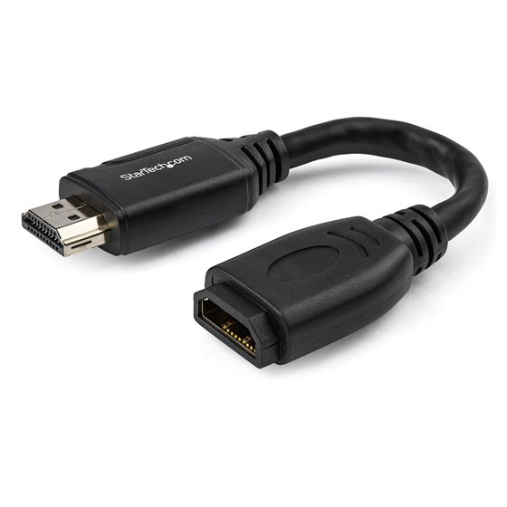 Cable de 15cm de Extensión Alargador HDMI 2.0 de Alta Velocidad con Ethernet - Extensor de Puertos - Cable para Conservar Puerto