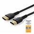 Cable de 1m HDMI 2.0 Certificado Premium de alta velocidad con Ethernet - Durable - UHD 4K 60Hz - con Fibra de Aramida - HDMI 2.
