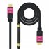 10.15.3730 cable HDMI 30 m HDMI tipo A (Estándar) Negro, Rosa