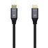 Cable HDMI V2.1 Ultra Alta Velocidad / HEC 8k@60Hz 48Gbps, A/M-A/M, Gris/Negro, 2.0m