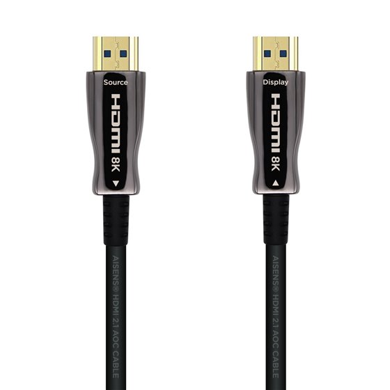 Cable HDMI V2.1 AOC Ultra Alta Velocidad / HEC 8k@60Hz 4k@120Hz 4:4:4 48Gbps, A/M-A/M, Negro, 10m