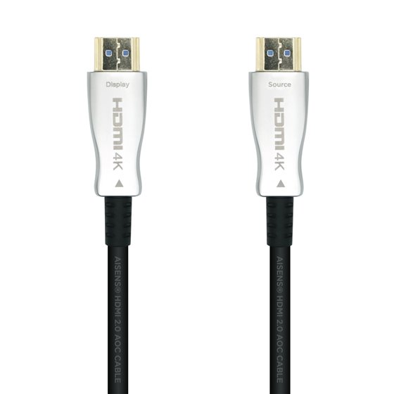 Cable HDMI V2.0 AOC Premium Alta Velocidad / HEC 4k@60Hz 18Gbps, A/M-A/M, Negro, 15m