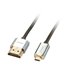 41682 cable HDMI 2 m HDMI tipo A (Estándar) HDMI tipo D (Micro) Negro