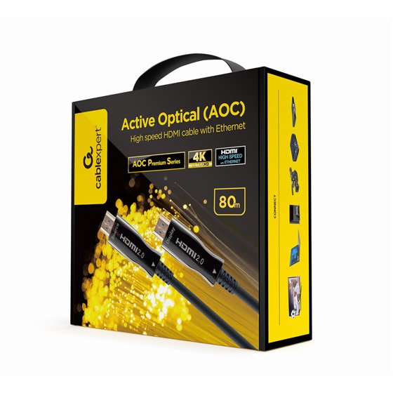 CCBP-HDMI-AOC-80M-02 cable HDMI HDMI tipo A (Estándar) Negro