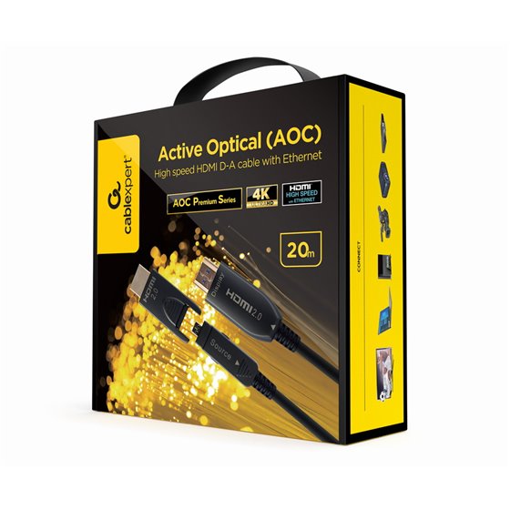 CCBP-HDMID-AOC-20M cable HDMI HDMI tipo A (Estándar) Negro